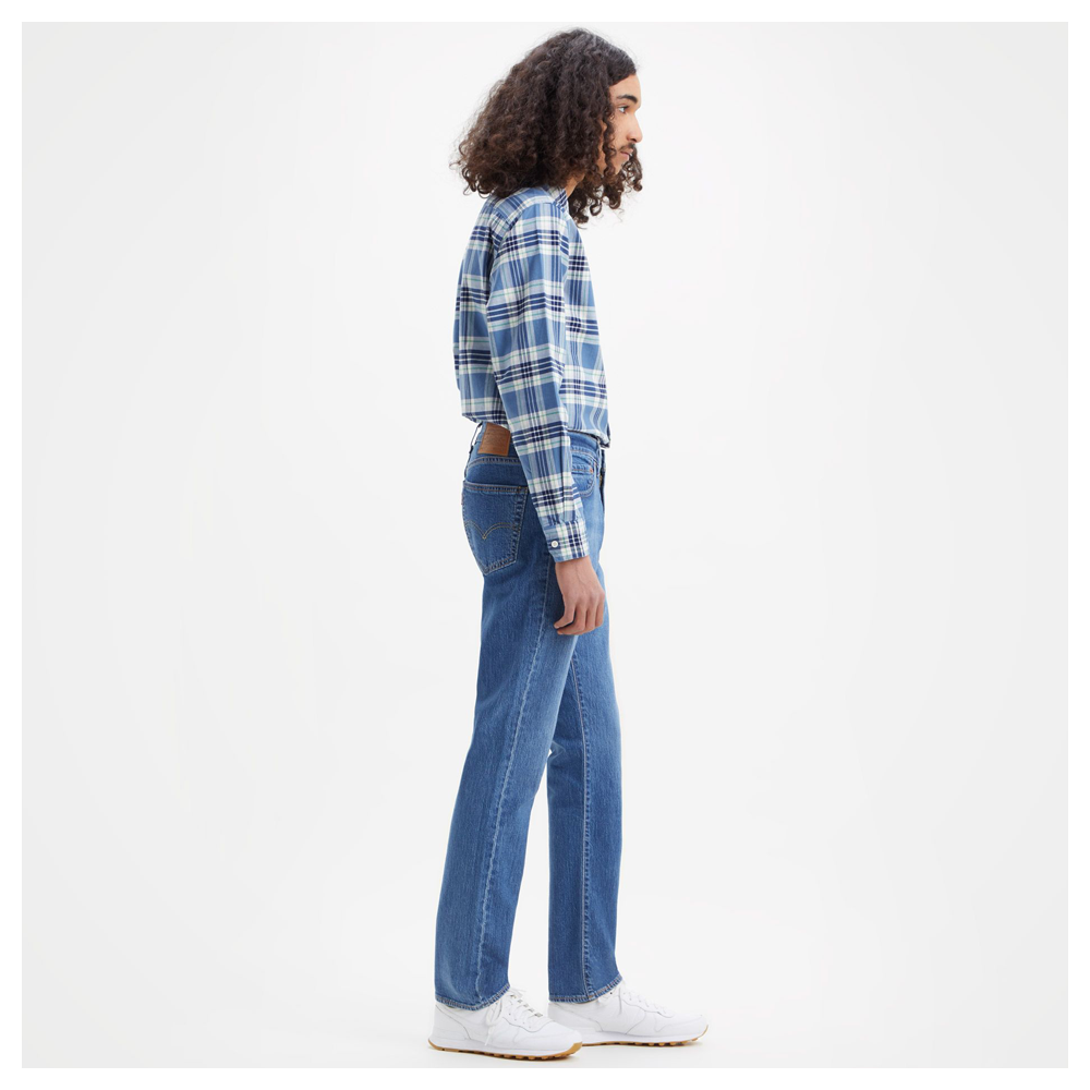 Jeans with clearance checkered sides